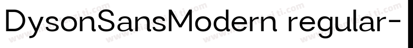 DysonSansModern regular字体转换